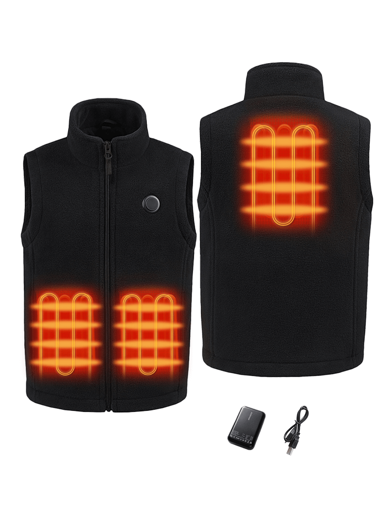 Girl's Heated Fleece Vest