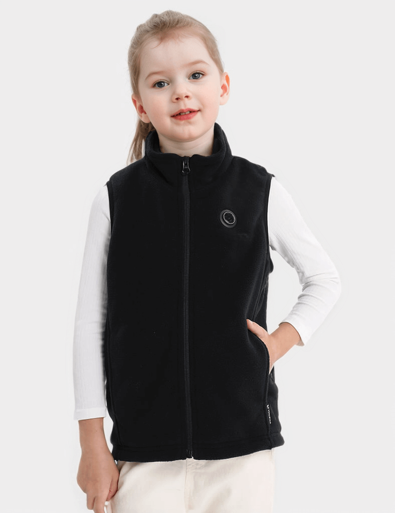 Girl's Heated Fleece Vest