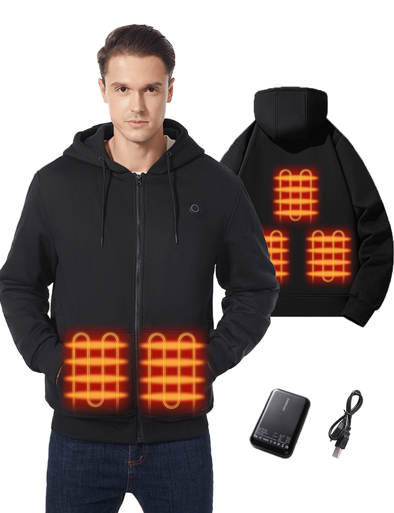 Unisex Heated Fleece Hoodie