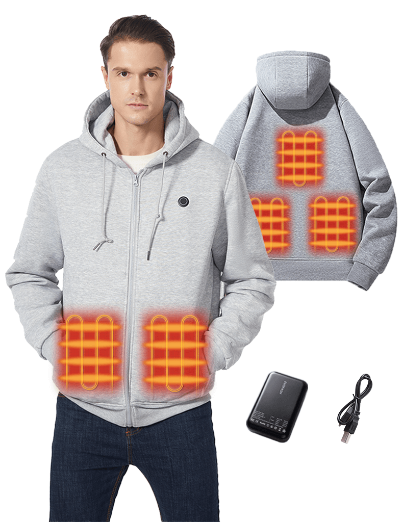 Unisex Heated Fleece Hoodie