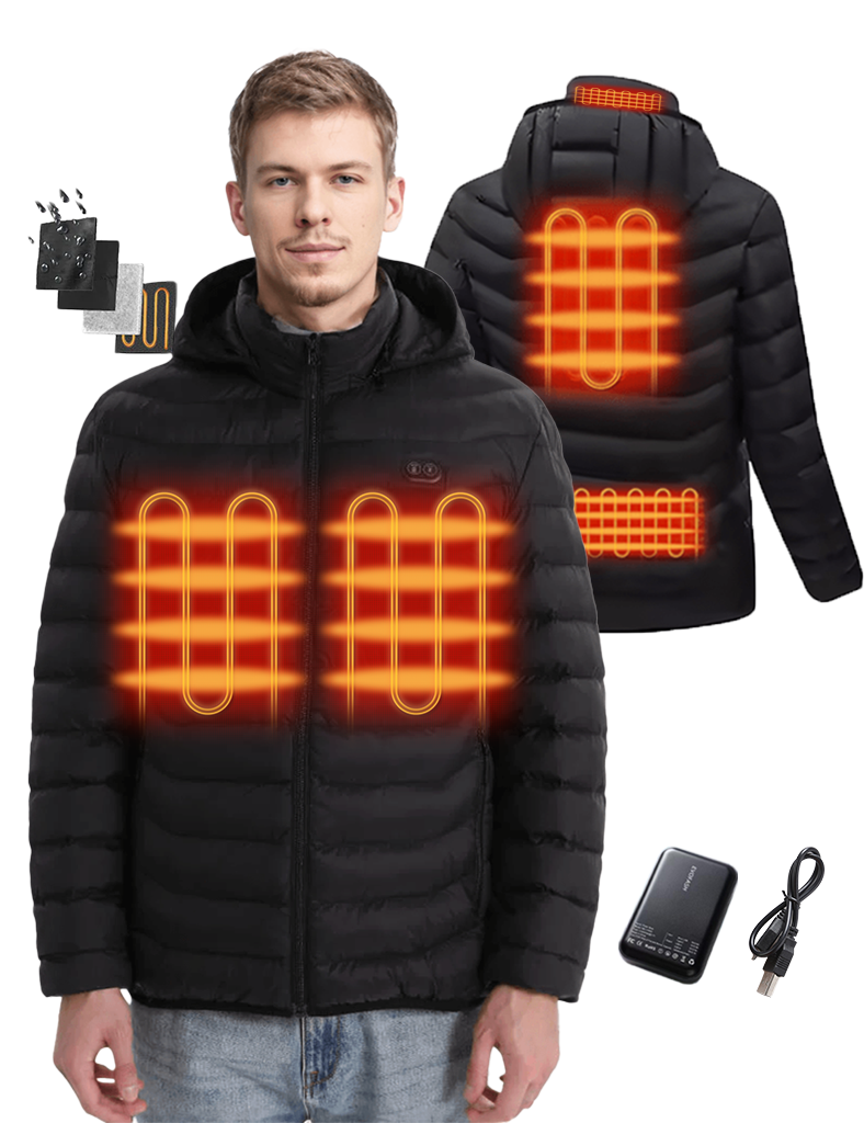 Men's Classic Heated Jacket With Dual Control